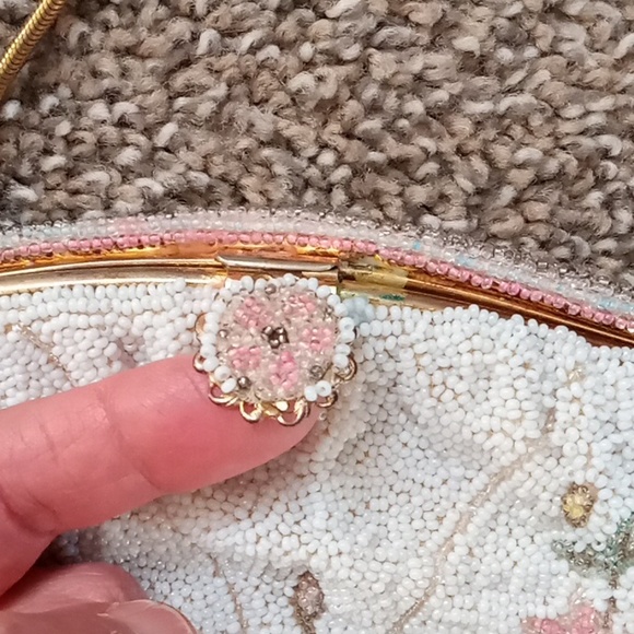 Vintage French Jorelle Beaded Hinged Evening Bag - Picture 3 of 16